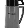 Термос Kelli KL-0944 /0,7л, пластик, со стеклянной колбой, с двумя чашками /